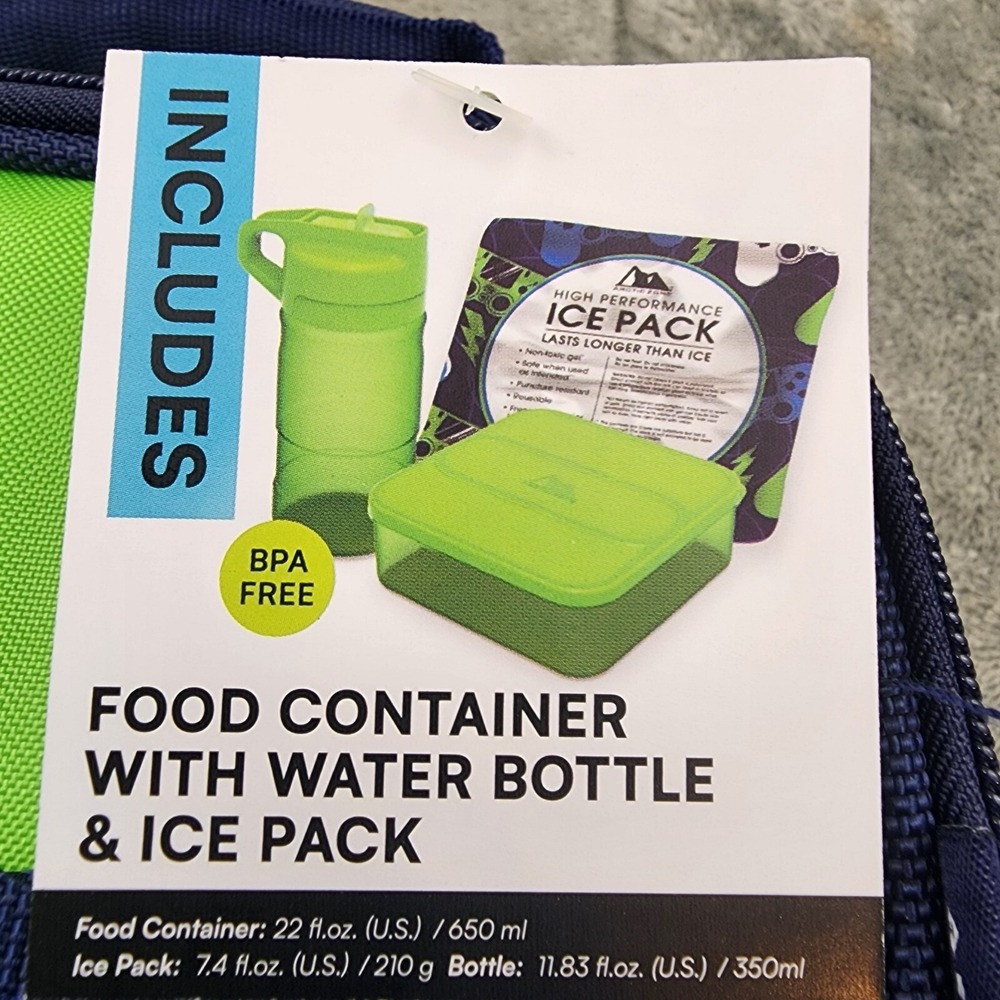 Arctic Zone Game Controller Insulated Soft Lunch Tote Bag  Ice Pack Water Bottle - Picture 4 of 8